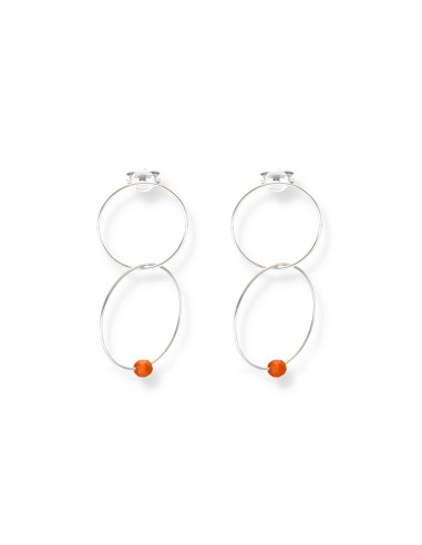 Mars Energy Circle Stud Earrings - 2 rings