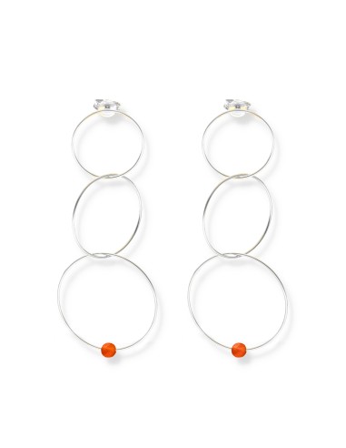 Mars Energy Circle Stud Earrings - 3 rings