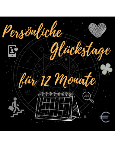 Persönliche Glückstage für 12 Monate