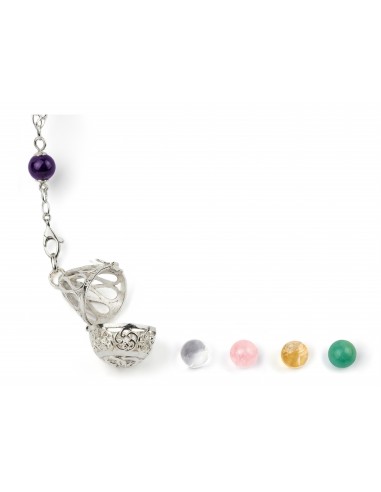 Small wish ball amulet set + transformation chain + stones