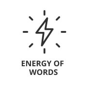 Energy of words